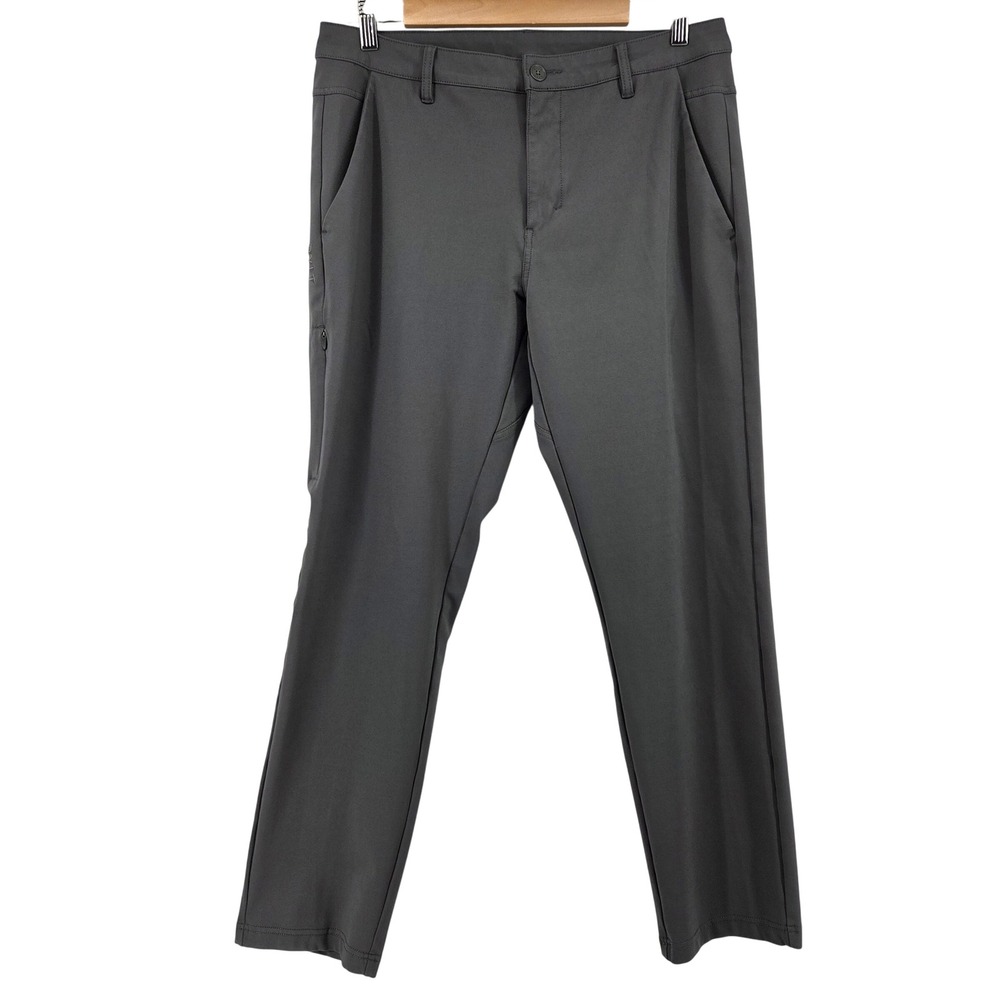 BYLT Everyday Pant Mens 34 Grey Stretch Performance Trousers Techwear  Casual
